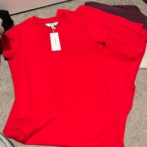 SPANX Red Short Sleeve Tee dress